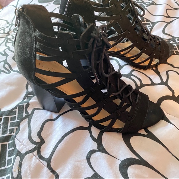 Open Toe Heeled Bootie - Picture 2 of 4